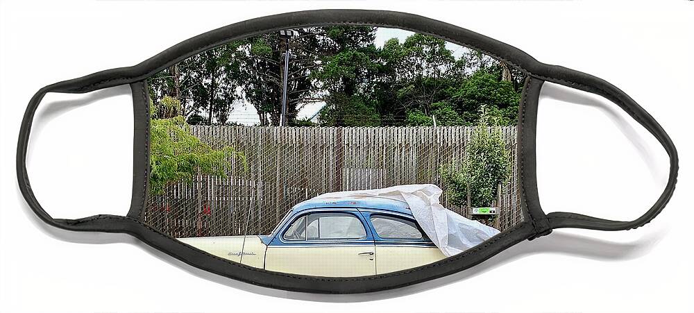  Face Mask featuring the photograph Uncovered Car by Julie Gebhardt