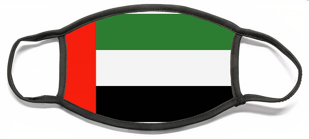 United Arab Emirates Flag Face Mask featuring the photograph United Arab Emirates Flag by Robert Banach