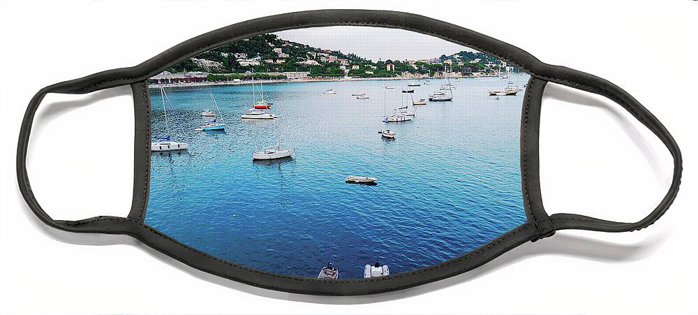 Nice Face Mask featuring the photograph Villefranche at cote dAzur, France by Anastasy Yarmolovich