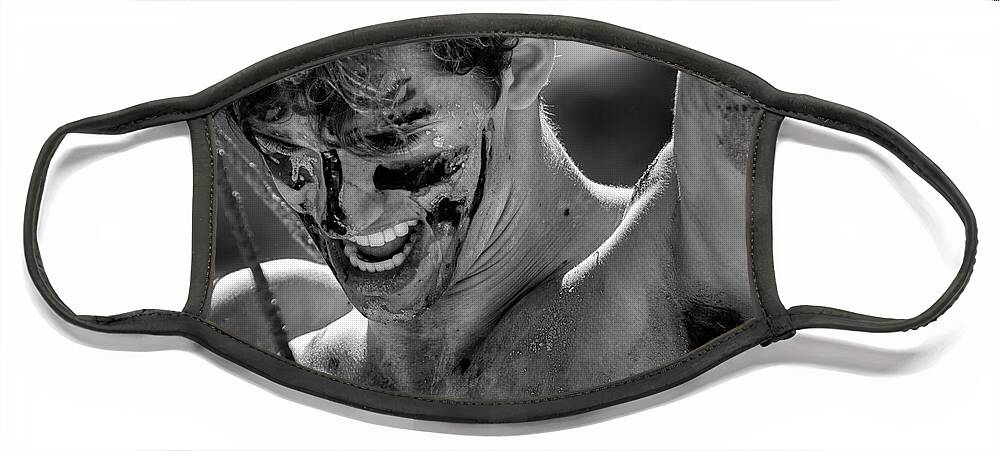 Tough Mudder Face Mask featuring the photograph Warrior by Doug Sturgess