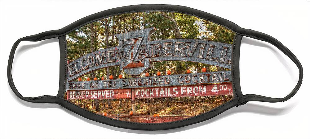Restaurant Face Mask featuring the photograph Welcome To Zaberville by Kristia Adams