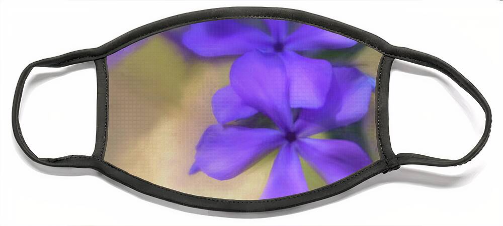 Nature Face Mask featuring the photograph Wild Blue Phlox by Linda Shannon Morgan