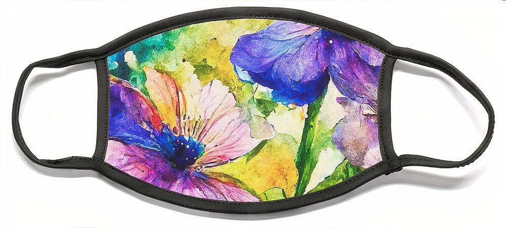Flower Face Mask featuring the photograph Wild Flower Water Color by Howard Roberts