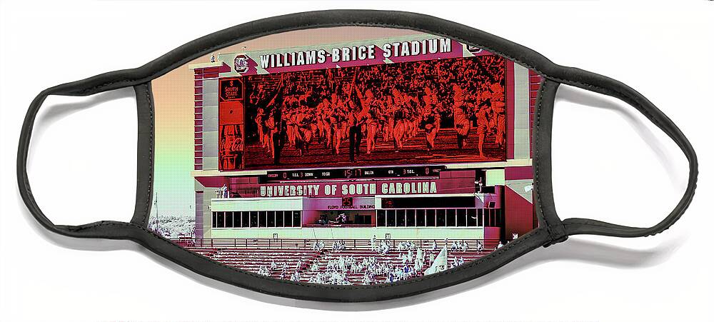Usc Face Mask featuring the photograph Williams - Brice Stadium #26 by Charles Hite