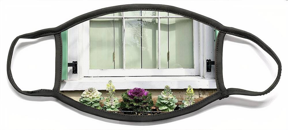 Window Face Mask featuring the photograph Window Box by Flavia Westerwelle