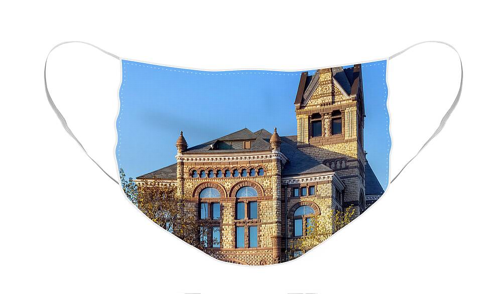 Buildings Face Mask featuring the photograph Winona Courthouse by Al Mueller