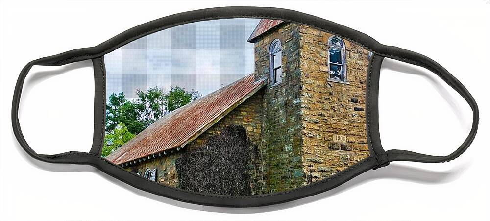  Face Mask featuring the photograph Winston Chapel by Stephen Dorton