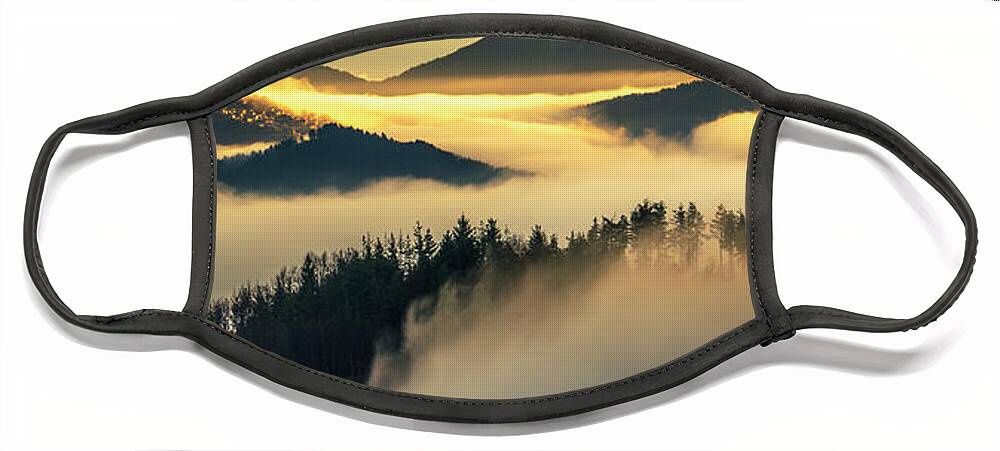 Bulgaria Face Mask featuring the photograph Winter Cover of Clouds by Evgeni Dinev
