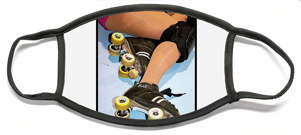 Roller Derby Face Mask featuring the photograph Women Who Fly #1 by Christopher W Weeks