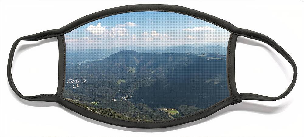  Face Mask featuring the photograph Wonderful view of Otscher valley by Vaclav Sonnek