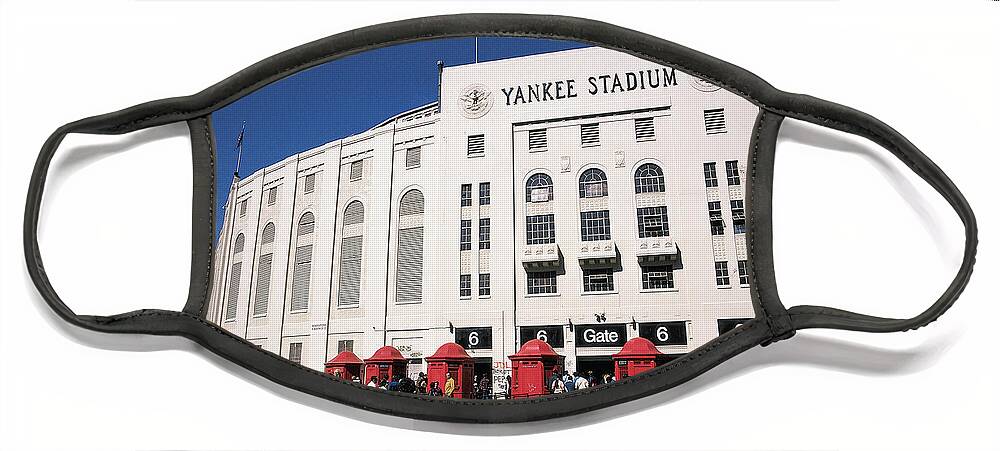 Yankee Stadium Face Mask featuring the photograph Yankee Stadium Last Game September 30, 1973 by Paul Plaine