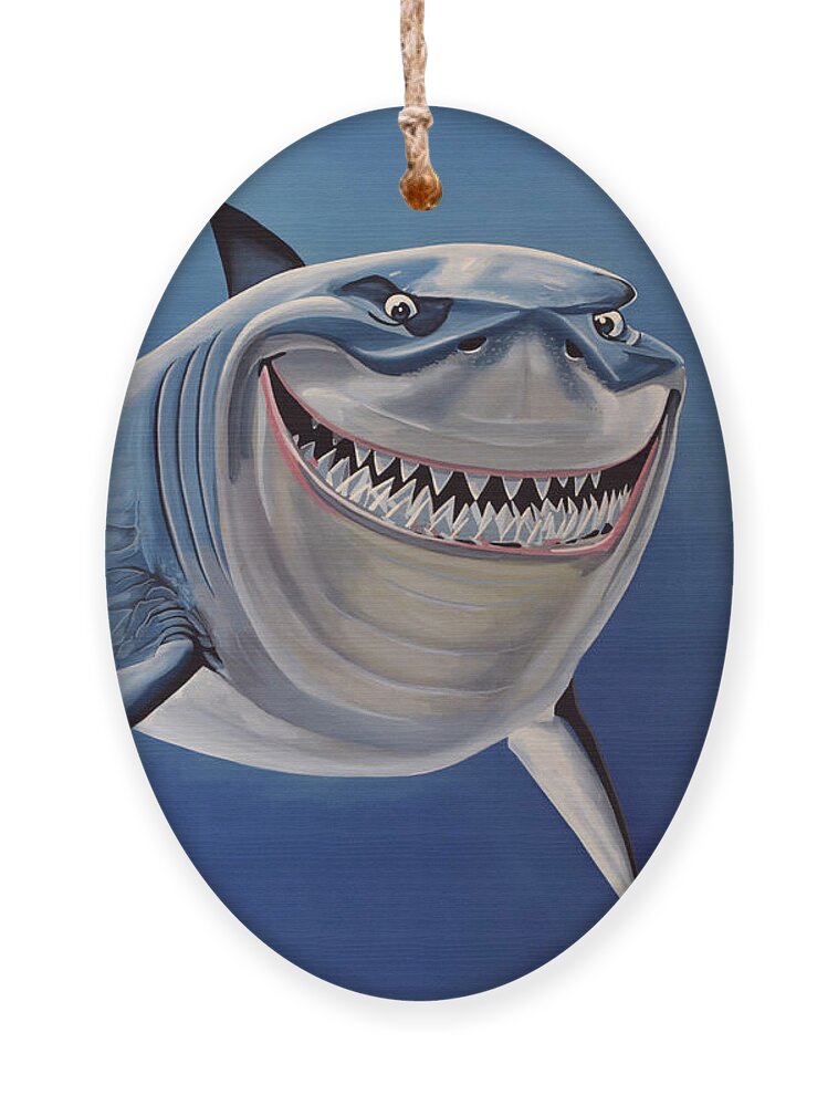 Finding Nemo Ornament featuring the painting Finding Nemo Painting by Paul Meijering