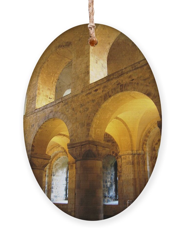 St. John's Chapel Ornament featuring the photograph Arches #1 by Denise Railey