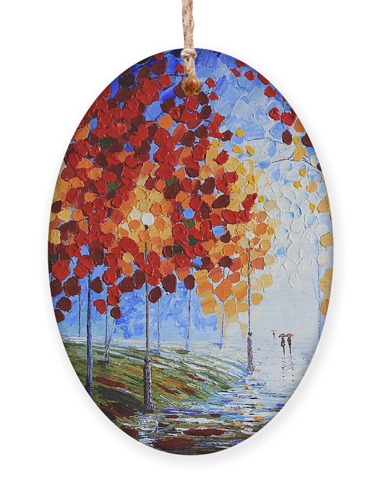 Autumn Beauty original palette knife painting Canvas Print