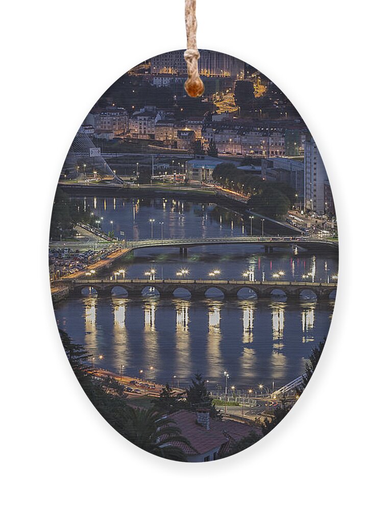 Lerez Ornament featuring the photograph Lerez River Pontevedra Galicia Spain by Pablo Avanzini