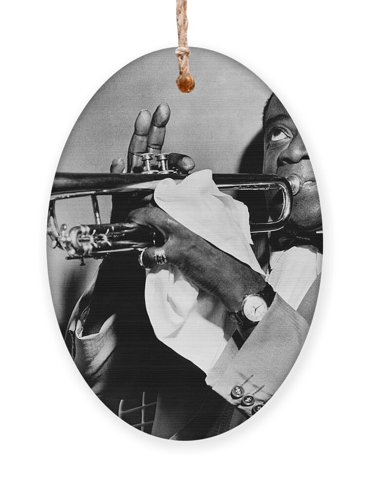 #faatoppicks Ornament featuring the photograph Louis Armstrong #1 by Mountain Dreams