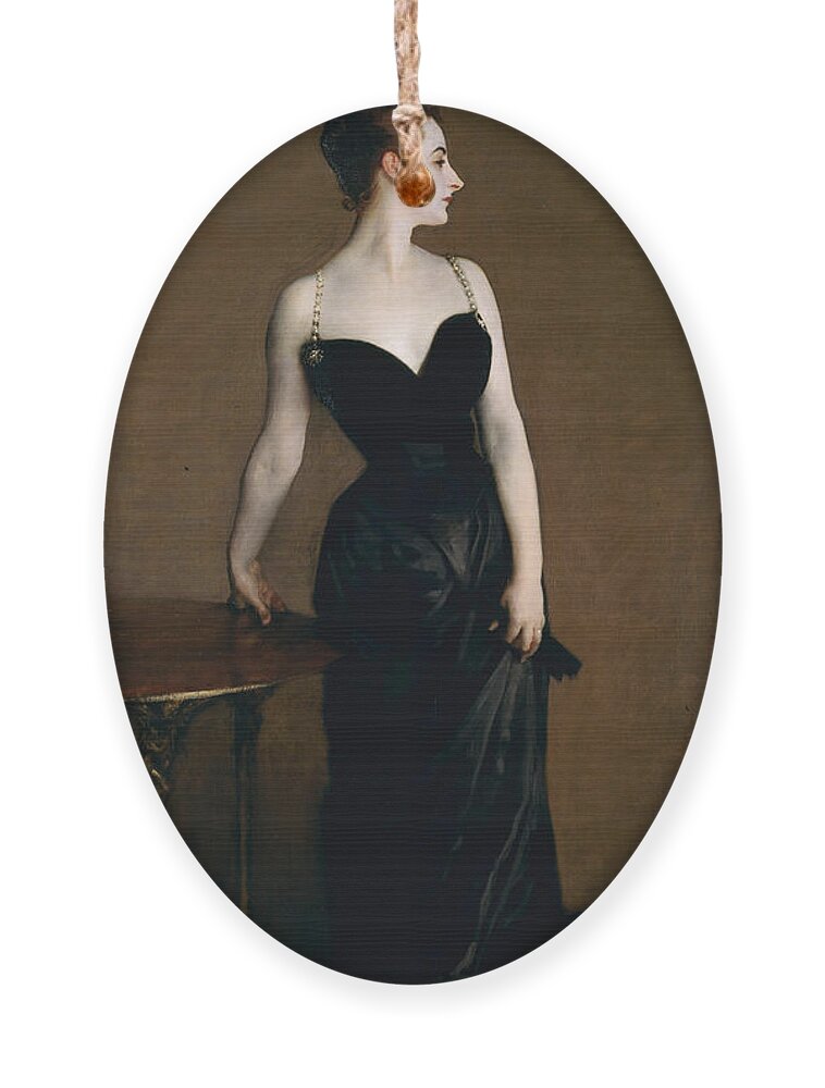 John Singer Sargent Ornament featuring the painting Madame X. Madame Pierre Gautreau #3 by John Singer Sargent