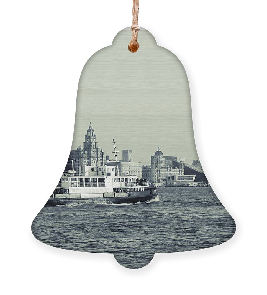 Liverpool Museum Ornament featuring the photograph Mersey Ferry #1 by Spikey Mouse Photography