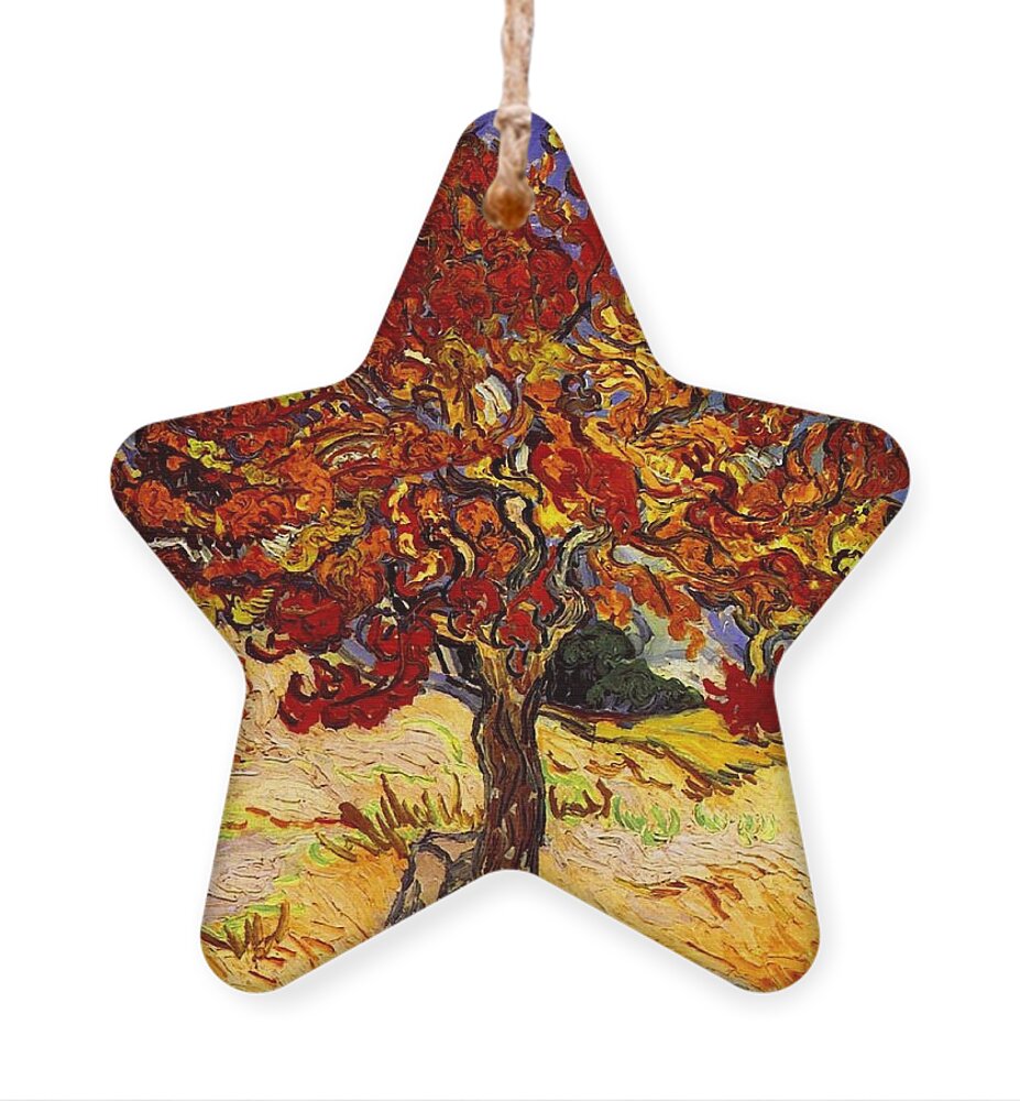 Vincent Van Gogh Ornament featuring the painting Mulberry Tree #1 by Vincent Van Gogh