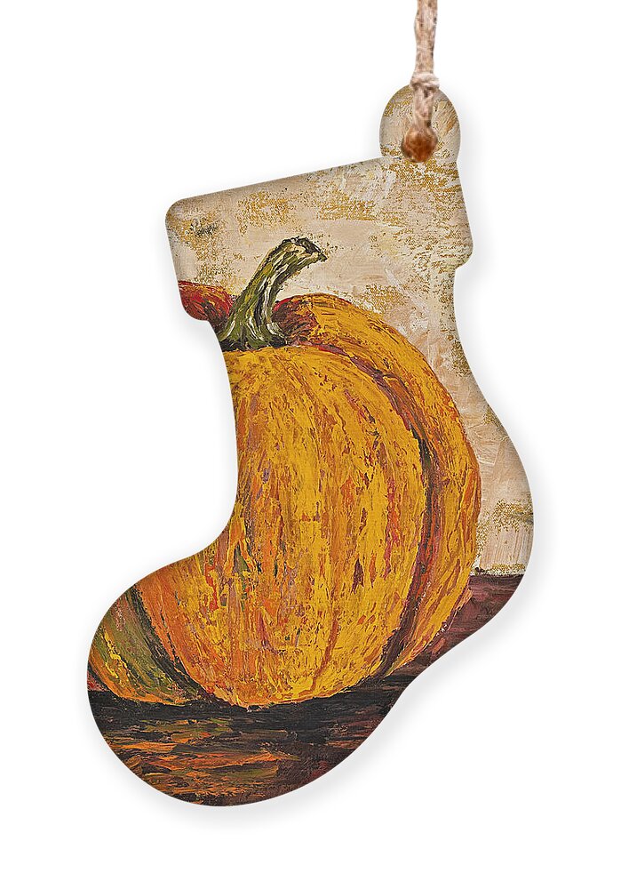 Still Life Ornament featuring the painting Pumpkin by Darice Machel McGuire