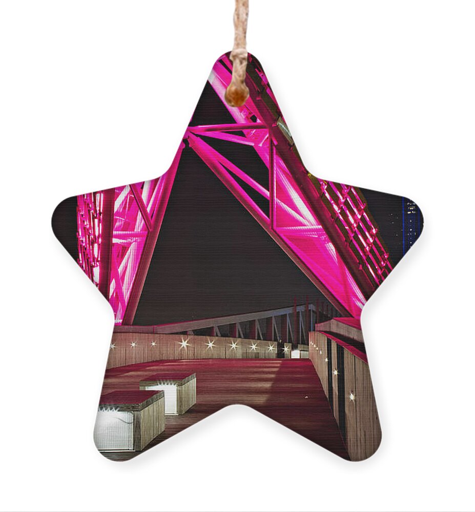 I-40 Ornament featuring the photograph Skydance Walkway #1 by Lana Trussell