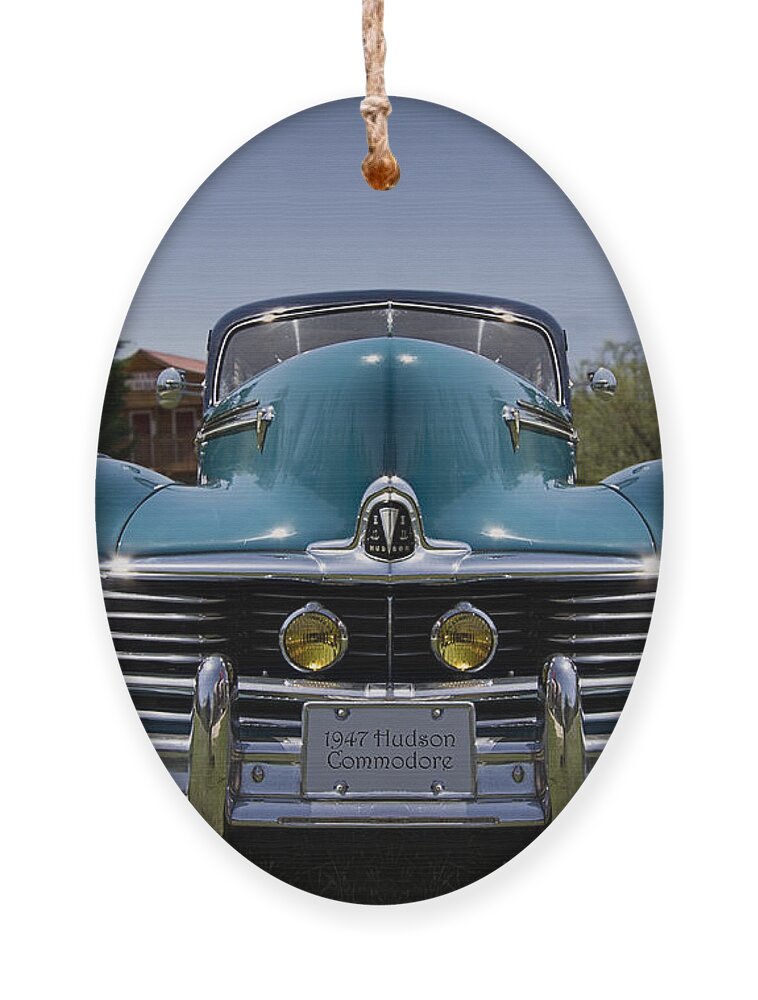 '47 Ornament featuring the photograph 1947 Hudson Commodore by Debra and Dave Vanderlaan