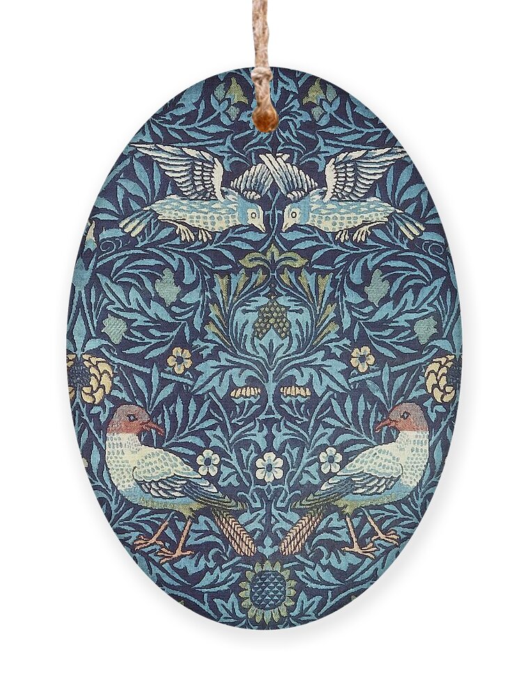 Artistic Ornament featuring the painting Blue Tapestry #1 by William Morris
