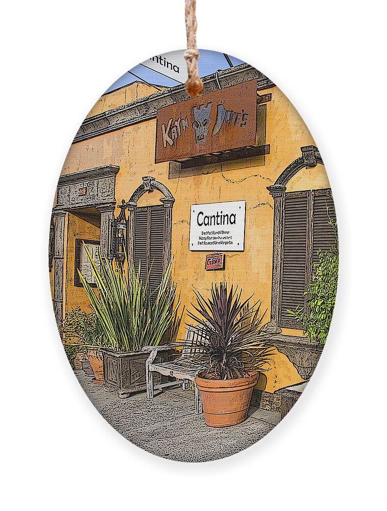 Bar Ornament featuring the photograph Cantina by Chuck Staley