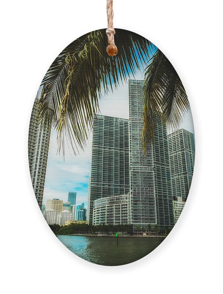 Architecture Ornament featuring the photograph Downtown Miami by Raul Rodriguez