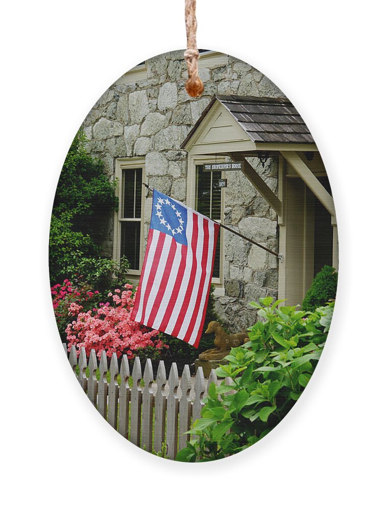 Old Ornament featuring the photograph Flying the Flag #2 by Richard Reeve