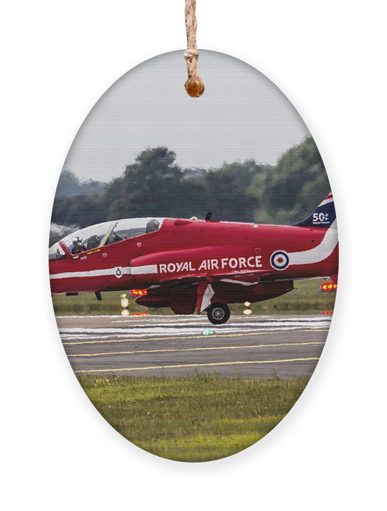 Red Arrows Ornament featuring the photograph Red Arrow by Airpower Art
