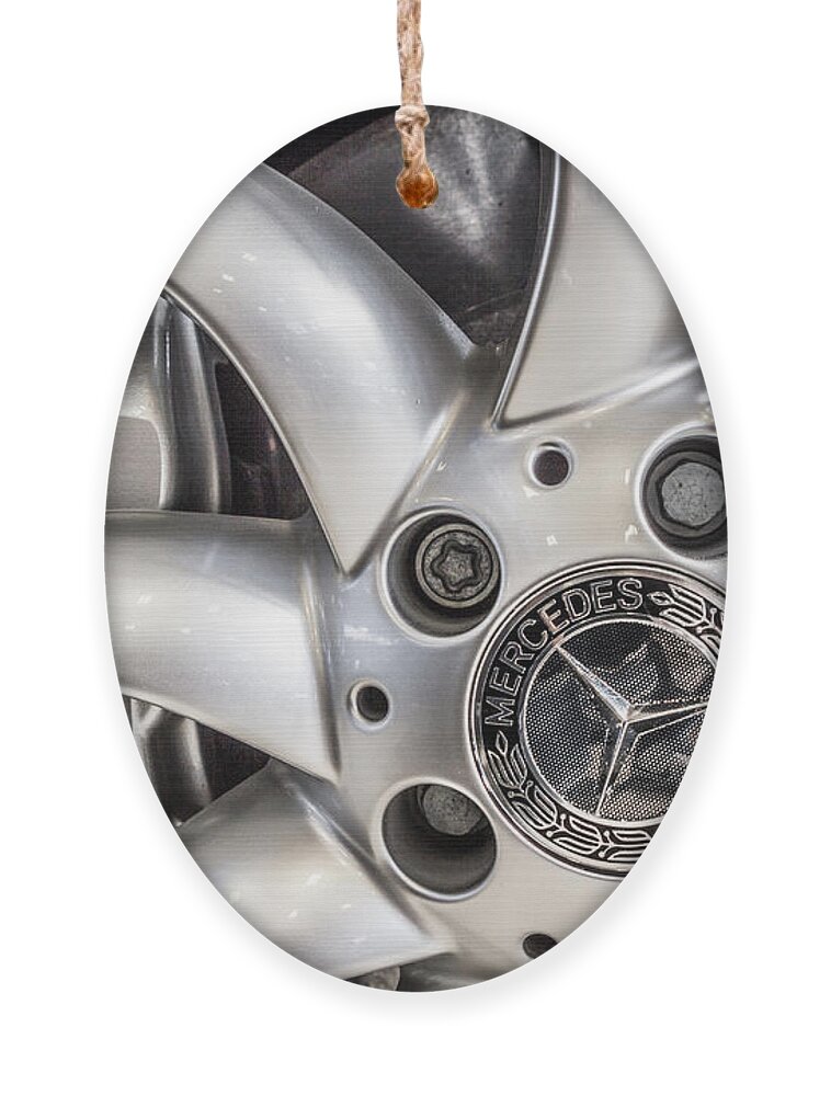 Art Ornament featuring the photograph 2006 Mercedes Benz SLR Mclaren Wheel by Ron Pate
