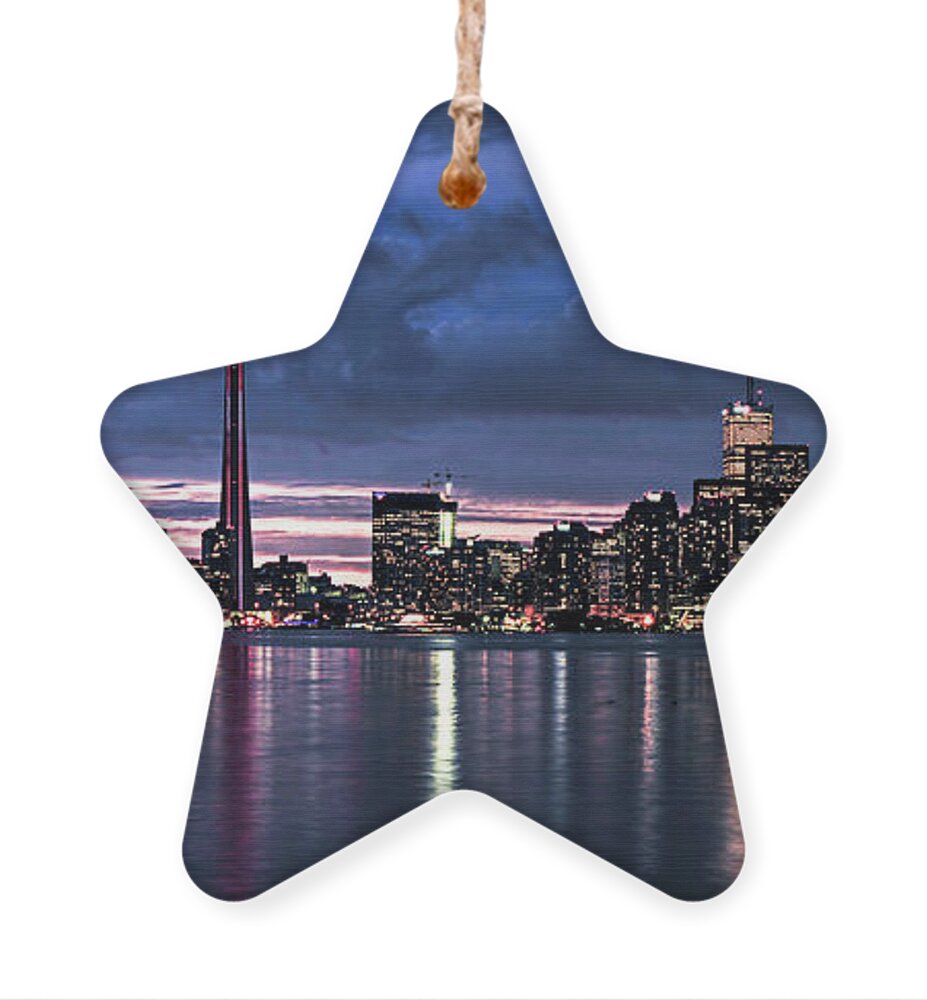 Toronto Ornament featuring the photograph Toronto skyline 2 by Elena Elisseeva
