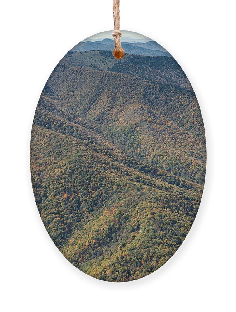 Blue Ridge Parkway Ornament featuring the photograph Autumn Colors Along The Blue Ridge Parkway in Western North Carolina #7 by David Oppenheimer