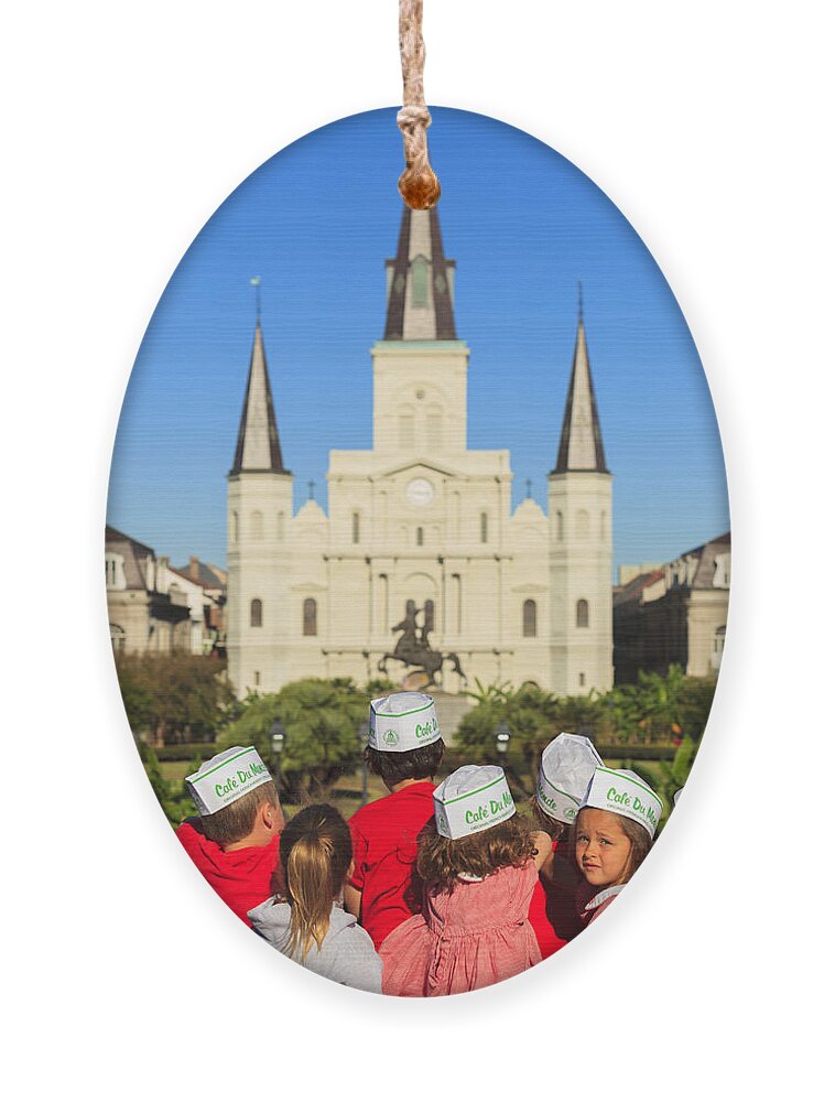 Architecture Ornament featuring the photograph Saint Louis Cathedral #3 by Raul Rodriguez