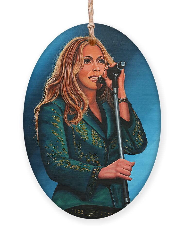 Anouk Ornament featuring the painting Anouk Painting by Paul Meijering