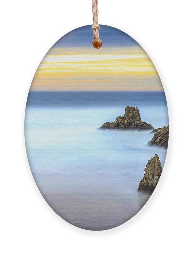 Campelo Ornament featuring the photograph Campelo Beach Galicia Spain by Pablo Avanzini