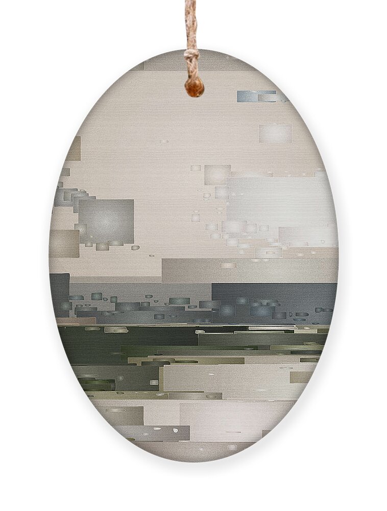 Digital Ornament featuring the digital art A Cloudy Day by David Hansen