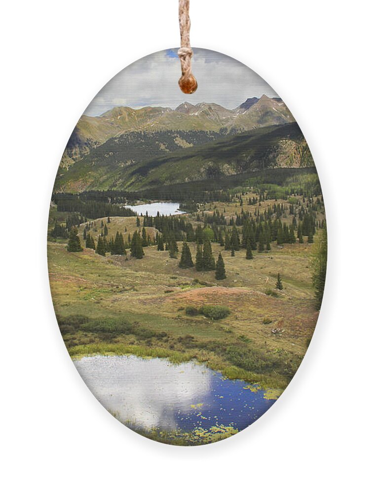 Colorado Mountains Ornament featuring the photograph A Mountain Drive in Colorado by Mike McGlothlen
