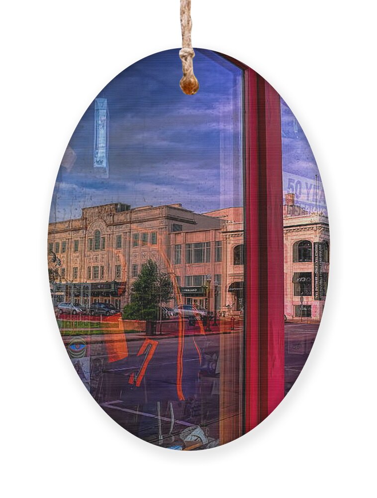 Wausau Ornament featuring the photograph A Reflection of Wausau's Grand Theater by Dale Kauzlaric