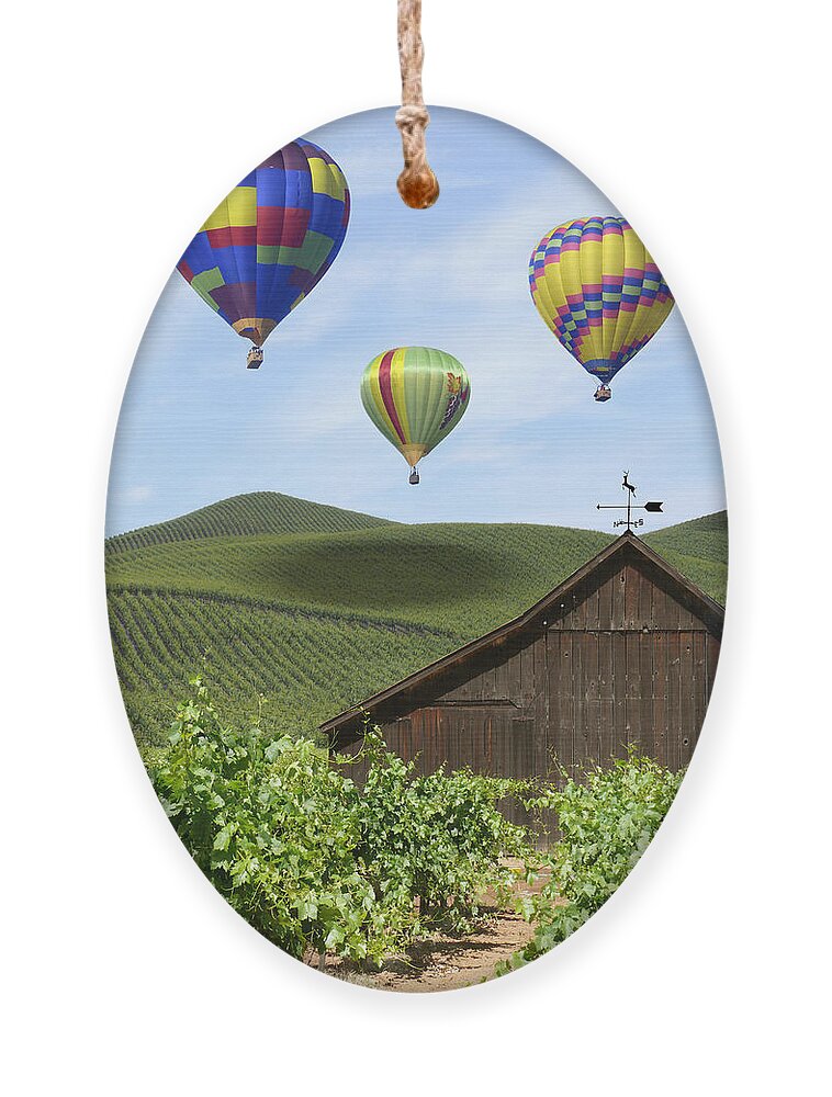 California Ornament featuring the photograph A Ride Through Napa Valley by Mike McGlothlen