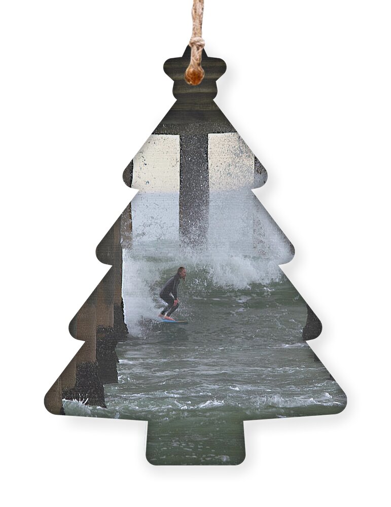 Pier Ornament featuring the photograph A Rite of Passage by Joe Schofield