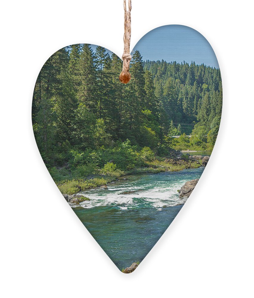Oregon Ornament featuring the photograph A River Runs Through It by Denise Bird