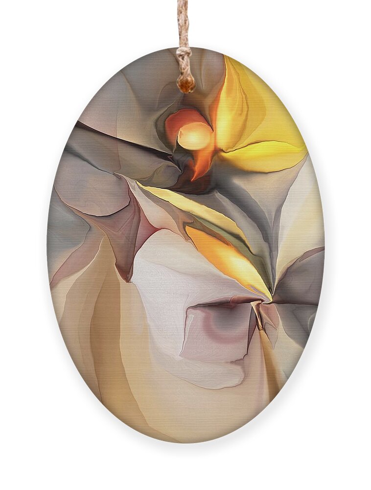Abstract Ornament featuring the digital art Abstract 060213 by David Lane