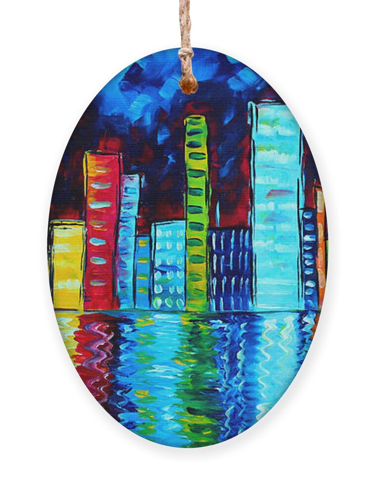 City Skyline Acrylic Ornament