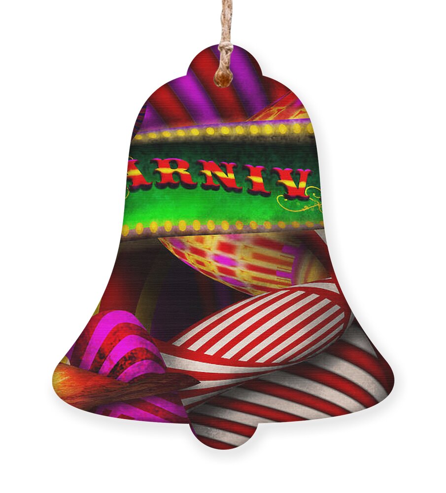 Carnival Ornament featuring the photograph Abstract - Carnival by Mike Savad