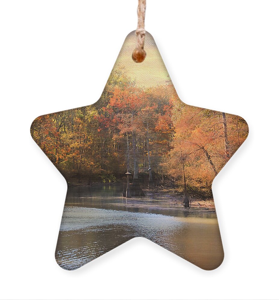 Autumn Ornament featuring the photograph After Daybreak by Jai Johnson