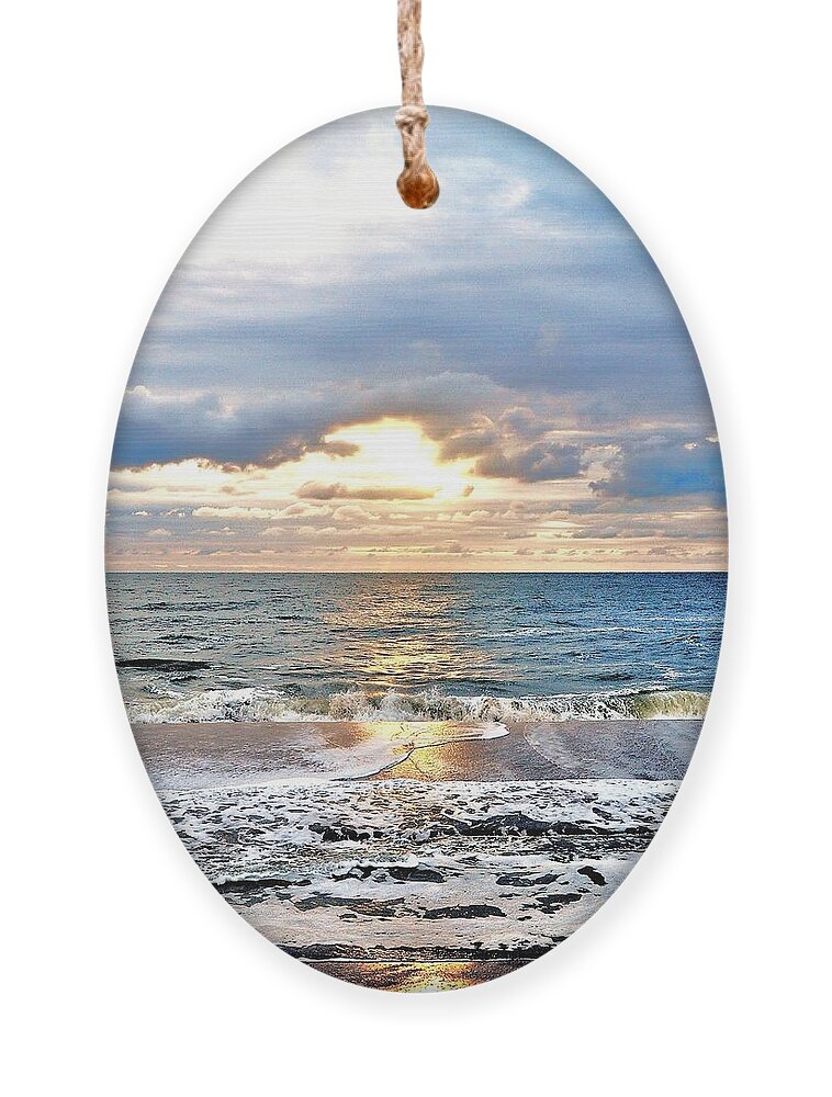 Sunrise Ornament featuring the photograph After the Storm 3 by Kim Bemis