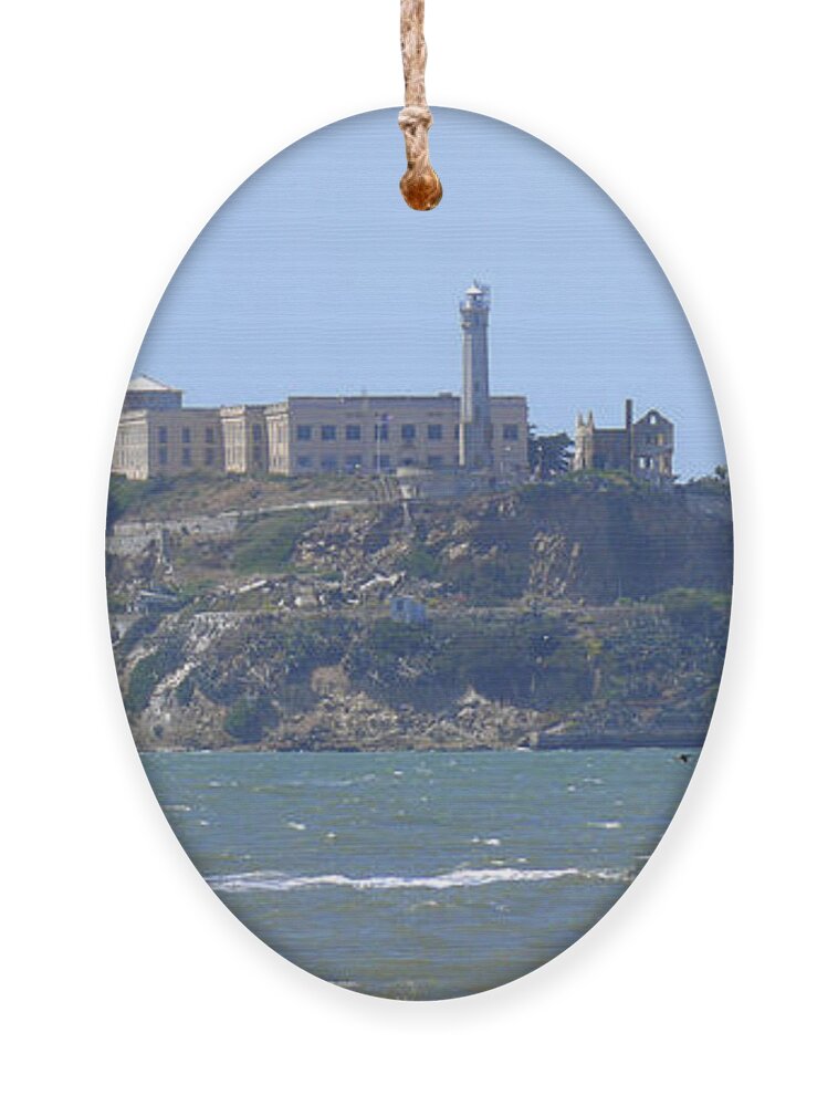 Landmarks Ornament featuring the photograph Alcatraz Island by Mike McGlothlen