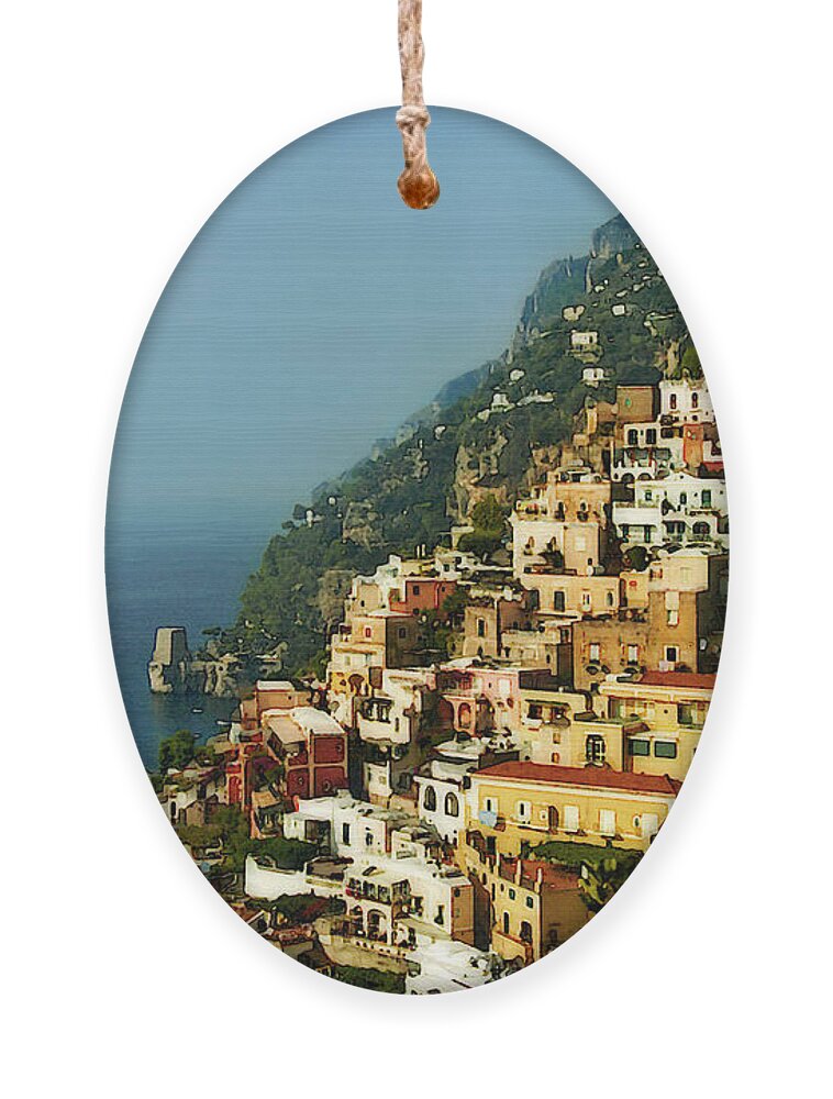 Positano Ornament featuring the photograph Positano Impression by Steven Sparks